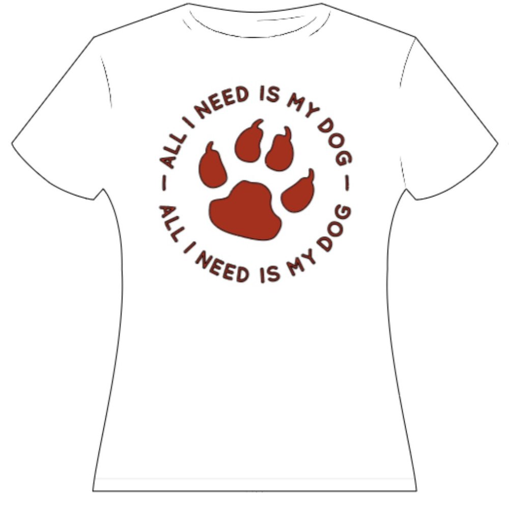 Custom-Made All I Need Is My Dog T-Shirt - Picture 3 of 11